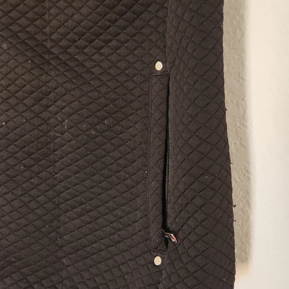Lauren Ralph Lauren Black Quilted Corduroy Sleveless Vest sz Medium